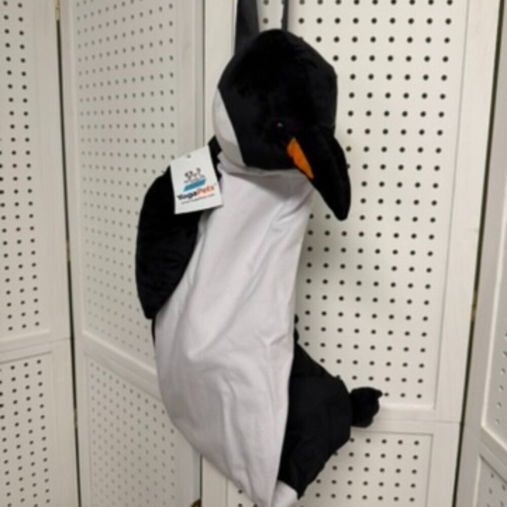 YogaPets Yoga Mat Carrier Penguin Plush Duffle Pilates Mat Storage Holder NWT